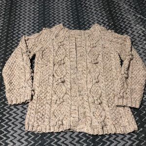 Knit/Crocheted Open Sweater Cardigan
